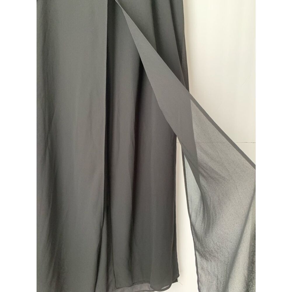 Another Thyme Black Shiffon Wide Leg Draped Trouser Size XL - Picture 13 of 13